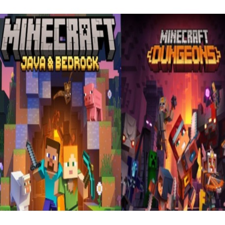 Minecraft: Java & Bedrock Edition + Minecraft Dungeons for PC Windows Account