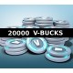 Fortnite - 20000 V-Bucks XBOX One / Xbox Series X|S Account