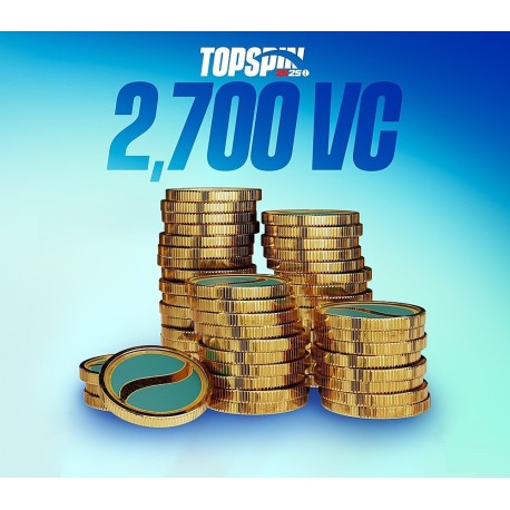 TopSpin 2K25 - 2,700 Virtual Currency Pack XBOX One / Xbox Series X|S CD Key
