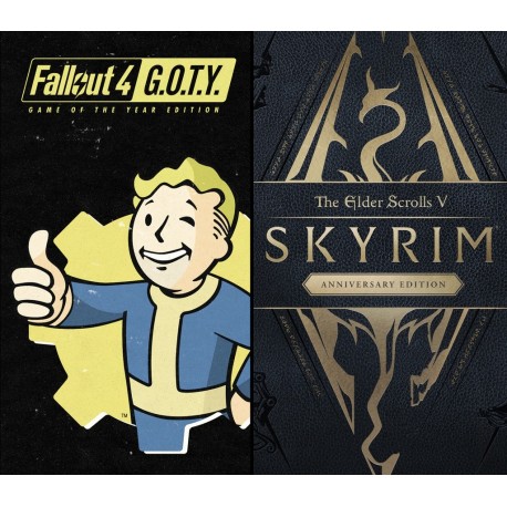 The Elder Scrolls V: Skyrim Anniversary Edition + Fallout 4 G.O.T.Y. EU XBOX One / Xbox Series X|S CD Key