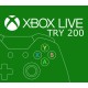 XBOX Live 200 TRY Prepaid Card TR