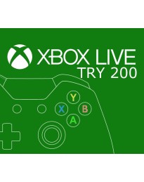 XBOX Live 200 TRY Prepaid Card TR