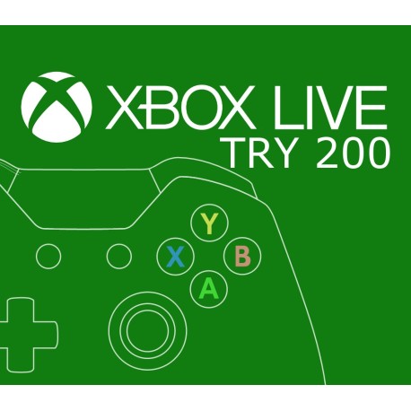 XBOX Live 200 TRY Prepaid Card TR