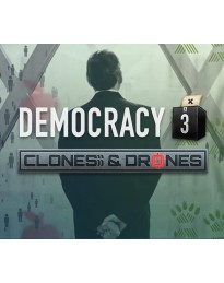Democracy 3 - Clones and Drones DLC PC Steam CD Key