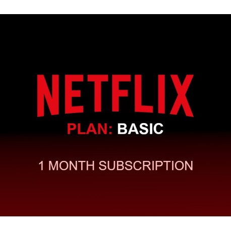 Netflix - 1 month Basic Plan Subscription ACCOUNT