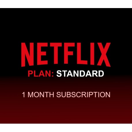 Netflix - 1 month Standard Plan Subscription ACCOUNT