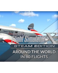 Microsoft Flight Simulator X: Steam Edition - Around The World In 80 Flights Add-On DLC Steam CD Key