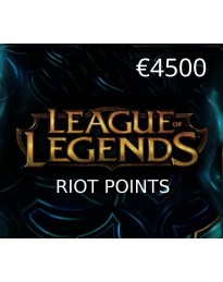 League of Legends 4500 RP Prepaid Card EU
