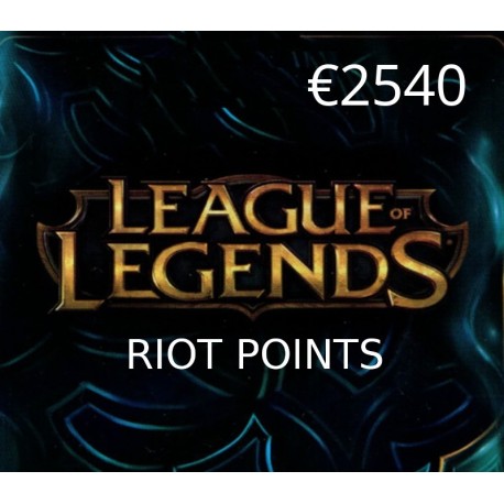 League of Legends 2540 RP Prepaid Card EU