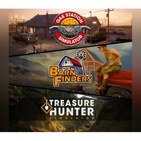 Gas Station Simulator + Barn Finders + Treasure Hunter Simulator Bundle XBOX One / Xbox Series X|S Account