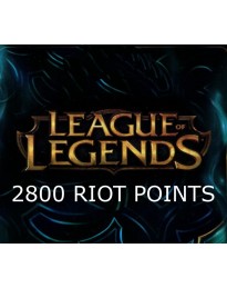 League of Legends 2800 RP Prepaid Card EU