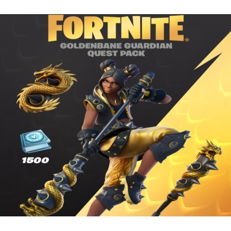 Fortnite - Goldenbane Guardian Quest Pack + 1500 V-Bucks Challenge ZA XBOX One / Xbox Series X|S CD Key