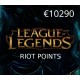 League of Legends 10290 RP Prepaid Card EU