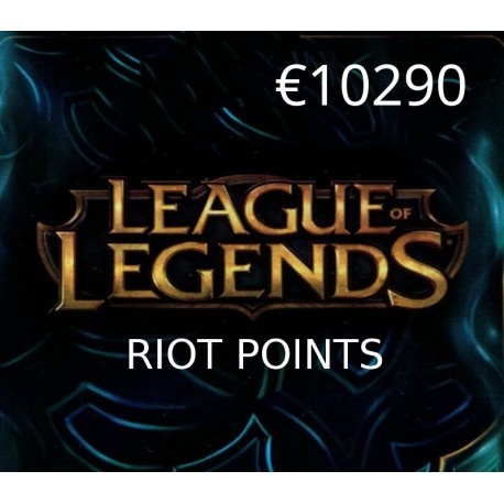 League of Legends 10290 RP Prepaid Card EU