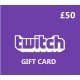 Twitch GBP 50 Gift Card UK