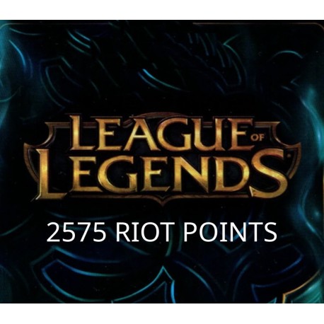 League of Legends 2575 RP Prepaid Card EU