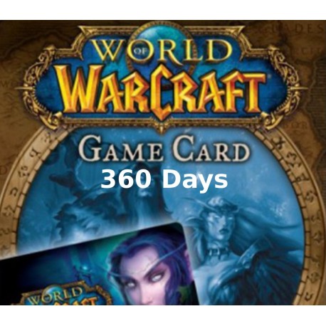 World of Warcraft 360 DAYS Pre-Paid Time Card EU