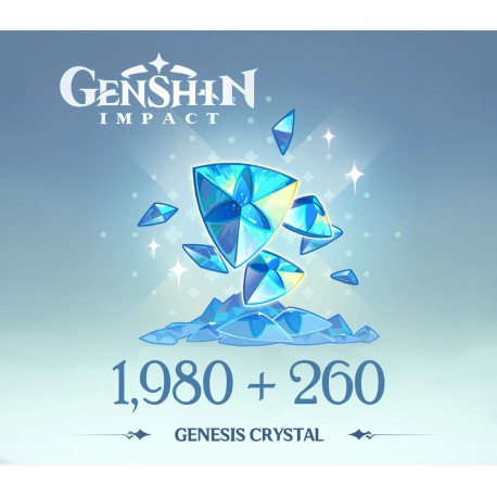 Genshin Impact - 1,980 + 260 Genesis Crystals Hank Games Voucher