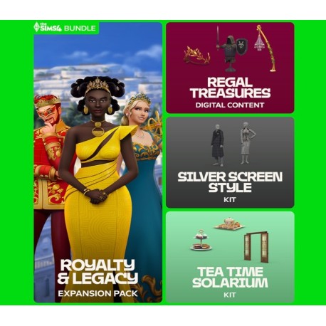 The Sims 4 - Royalty & Legacy Grand Bundle DLC EU PC EA App CD Key