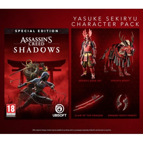Assassin's Creed Shadows - Yasuke Sekiryu Character Pack DLC EU (without DE) PS5 CD Key