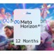 Meta Horizon+ VR 12 Months Subscription Key US