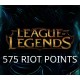 League of Legends 575 RP Prepaid Card US