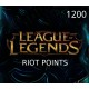 League of Legends 1200 RP Prepaid Card EU