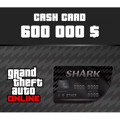 Grand Theft Auto Online - 600,000 Bull Shark Cash Card DE PS4 CD Key