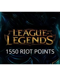 League of Legends 1550 RP Prepaid Card TR
