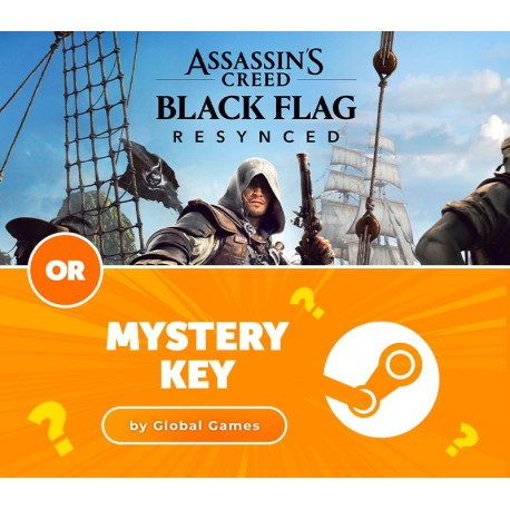 Assassin's Creed Black Flag Resynced EU Ubisoft Connect CD Key or Mystery Steam CD Key by Global Games