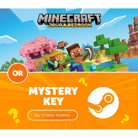 Minecraft: Java & Bedrock Edition PC Windows CD Key or Mystery Steam CD Key by Global Games
