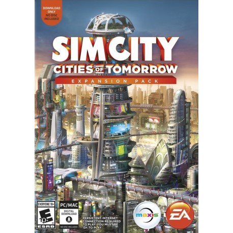 SimCity Cities of Tomorrow Expansion Pack PC EA App CD Key